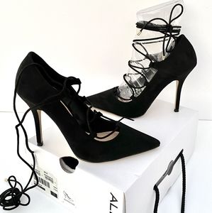 ALDO Kenneson-98 Lace Up Suede Stiletto Pumps